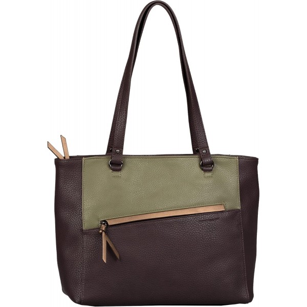 TOM TAILOR 여성용 Soraya Shopper, L 혼합 브라운.