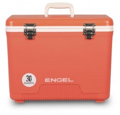 Engel UC30 30qt 누수 방지, 기밀성, 드라이박스 쿨러 및 남성용 및 여성용 하드 쉘 도시락통