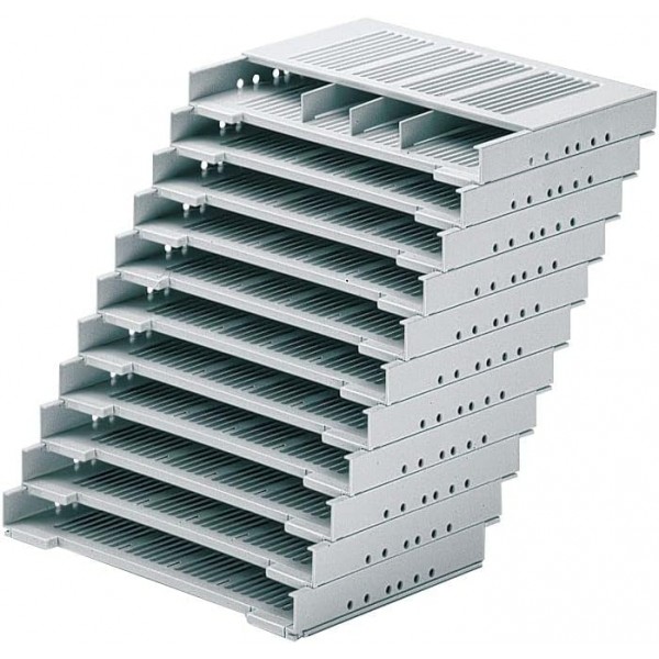 HETTICH 20576 Systema Top 2000 폼 파일링(문서 홀더), 구획 수 6 플라스틱 알루미늄 효과, 실버