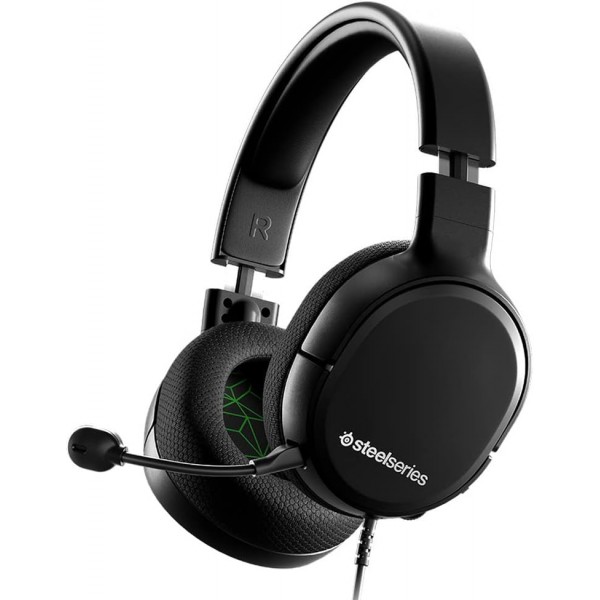 SteelSeries Arctis 1 - 모든 플랫폼과 호환 가능 - 탈착식 ClearCast 마이크 - Xbox, PS4, PS5, PC, Nintendo Switch 및 Lite, 모바일(Xbox)용 Arctis 1 Xbox Wired Black