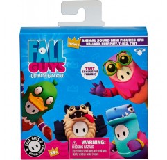 Heroes of Goo Jit Zu Fall Guys 62578 소장용 미니 피규어(스탠드 약 4cm) ANIMAL SQUAD 4팩