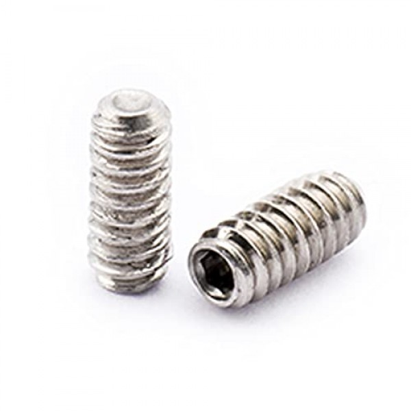 Musiclily Pro UNC #4-40x1/4인치 미국 일렉트릭 기타 베이스 브리지용 스테인레스 스틸 안장 높이 나사, 오리지널 컬러(12개 세트)