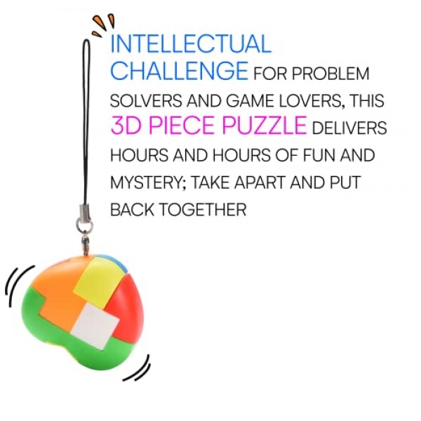 어린이, 청소년 및 성인을 위한 Neliblu 10pcs 3D 두뇌 티저 퍼즐 - 마인드 티저 장난감 - 손 퍼즐 게임 - IQ 및 논리 테스트를 위한 인터록 분류 장난감 잠금 해제 - 대량 플