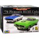 Plymouth Hemi Cuda Barracuda Coupe Grüm 3세대 1970-1974 키트 1/24 1/25 Revell 모델 자동차 개별 번호판 포함 번호판 포함
