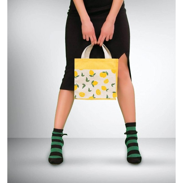 핸들이있는 ASFINS 작은 헝겊 가방, 2Pcs 접이식 쇼핑백 재활용 가방 코튼 토트 토트 백 여성용 Kids Girls 22cm x 22cm (Pink Peaches)