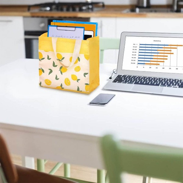 핸들이있는 ASFINS 작은 헝겊 가방, 2Pcs 접이식 쇼핑백 재활용 가방 코튼 토트 토트 백 여성용 Kids Girls 22cm x 22cm (Pink Peaches)