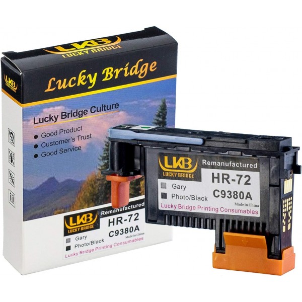 LKB HP72 재생산 프린트 헤드 3PK C9380A C9383A C9384A HP Designjet T610 T620 T770 T790 T1100 T1120 1200 T1300 T2300 프린터-UK와 호환 가능