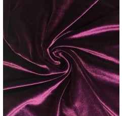 Textile Station Three Crowns 벨벳 원단 부드럽고 강한 소재 홈 장식 커튼 실내 장식품 드레스 112cm 폭 다양한 길이와 8 가지 색상 매화 2m 가능