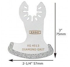 XXGO 4 Pcs 진동 멀티 도구 다이아몬드 세그먼트 스윙 그라우트 블레이드 XG4001SU