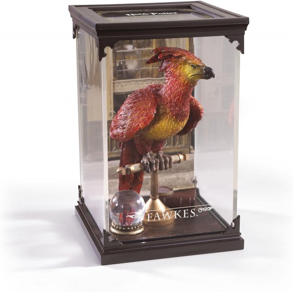The Noble Collection - Magical Creatures Fawkes - Hand-Painted Magical Creature #8 - 공식 라이선스 7인치(18.5cm) 키의 해리포터 완구