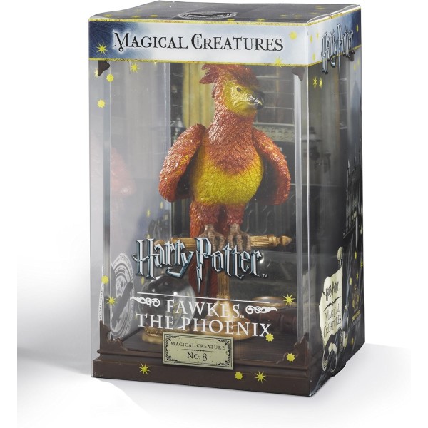 The Noble Collection - Magical Creatures Fawkes - Hand-Painted Magical Creature #8 - 공식 라이선스 7인치(18.5cm) 키의 해리포터 완구