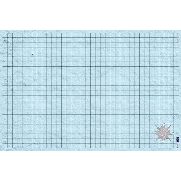 DND 배틀 매트 Ultimate 3 팩 스타터 세트 RPG 롤플레잉 게임용 액세서리 24 X 36 초내구성 비얼룩 건식/습식 지우기 프리미엄 비닐 배틀 그리드 지형 팩 2