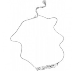 Beloved ❤️ 스틸 네임 펜던트가 있는 여성용 목걸이, 길이 조절 가능, 저자극성, 실버 색상