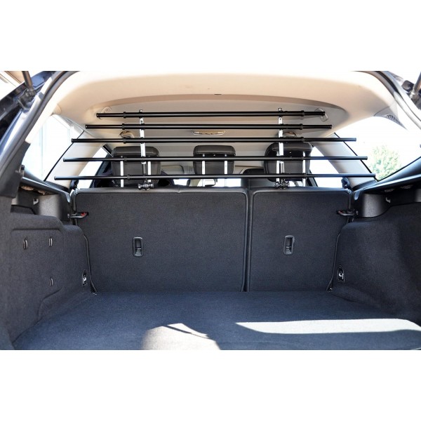 dobar 62200 Walky Barrier - 트렁크용 접이식 파티션 그릴, 모든 차량에 적용 가능한 도그 가드, 28-36 x 82-141 cm, 블랙,