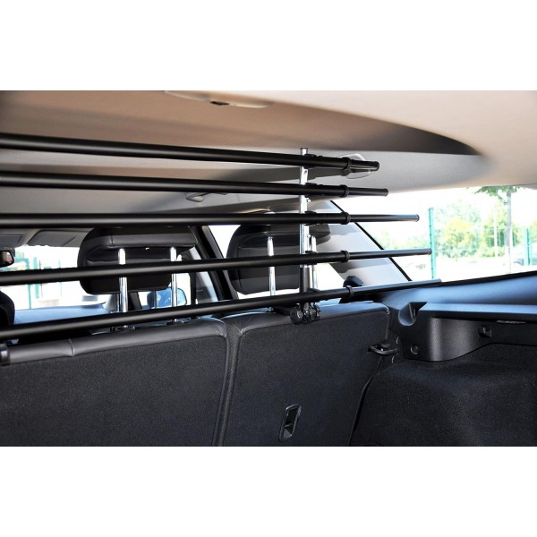 dobar 62200 Walky Barrier - 트렁크용 접이식 파티션 그릴, 모든 차량에 적용 가능한 도그 가드, 28-36 x 82-141 cm, 블랙,