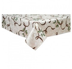 레녹스 7276084OBLMLT 홀리데이 누보 리본 60 x 84인치 직사각형 식탁보, 60