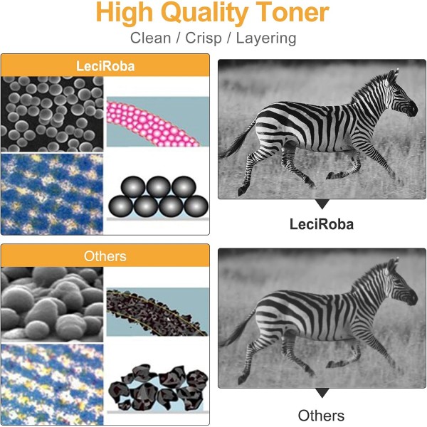 LeciRoba TK-5240 교세라 TK5240 TK-5240 토너 카트리지 교체, 교세라 에코시스 P5026cdn P5026cdw, 교세라 에코시스 M5526cdn M5526cdw 프린터(2-블랙, 1-시안, 1-팩),