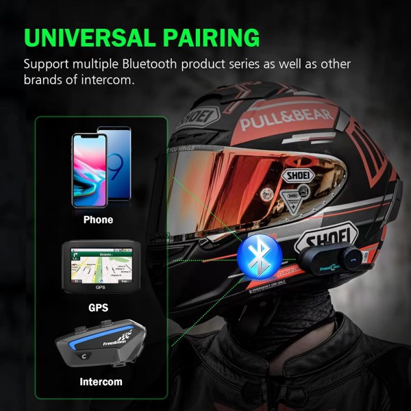 Motorrad 블루투스 헤드셋 FreedConn T-COM VB