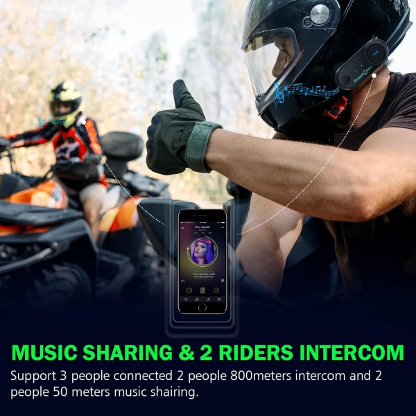 Motorrad 블루투스 헤드셋 FreedConn T-COM VB