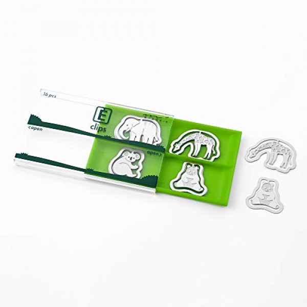 미도리 43360006 에칭 클립, 동물원 패턴