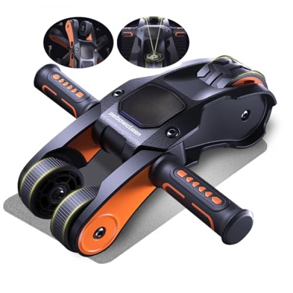 홈 체육관용 Ab 롤러 휠 - 코어 근력 훈련 및 복부, 디지털 디스플레이가 있는 Ab 운동 장비, 무릎 패드 액세서리가 있는 Ab 휠 - 이상적인 가정용 피트니스 장비