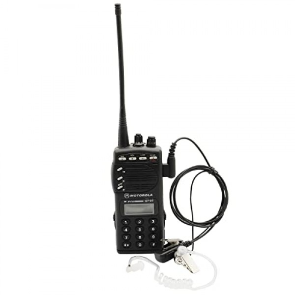 모토로라 CLS1410 CLS1110 BRP40 CP200 CP200D CP185 DTR650 RDU2020 RDU4100 RDU4160D RDU2080D RMU2040 RMU2080D(5팩)와 호환되는 마이크 2핀 어쿠스틱 튜브 헤드셋이 포함된 워키토키 이어폰