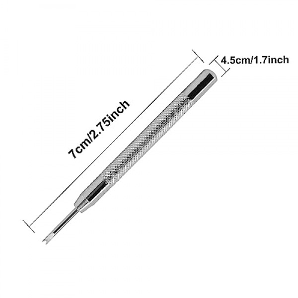 BISONSTRAP 시계 밴드 핀 8mm - 24mm, 4팩 스테인레스 스틸 스프링 바(시계 스트랩 포함) 설치 제거 도구 키트