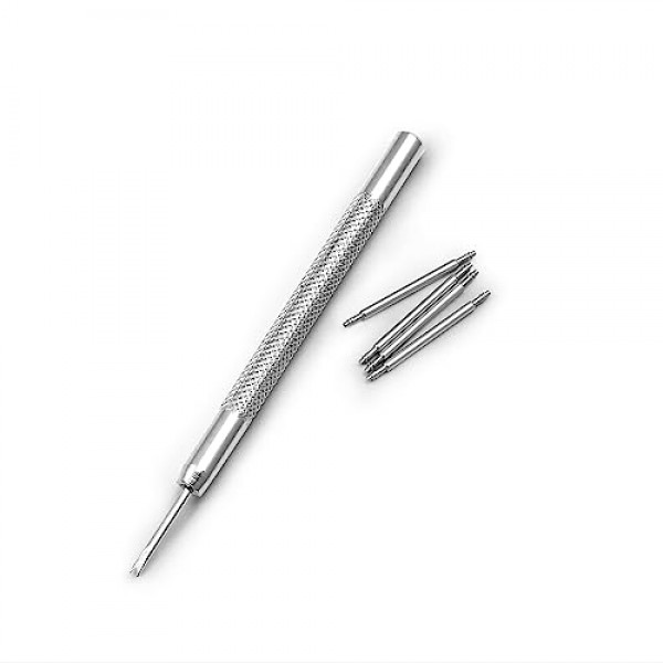 BISONSTRAP 시계 밴드 핀 8mm - 24mm, 4팩 스테인레스 스틸 스프링 바(시계 스트랩 포함) 설치 제거 도구 키트