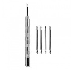 BISONSTRAP 시계 밴드 핀 8mm - 24mm, 4팩 스테인레스 스틸 스프링 바(시계 스트랩 포함) 설치 제거 도구 키트