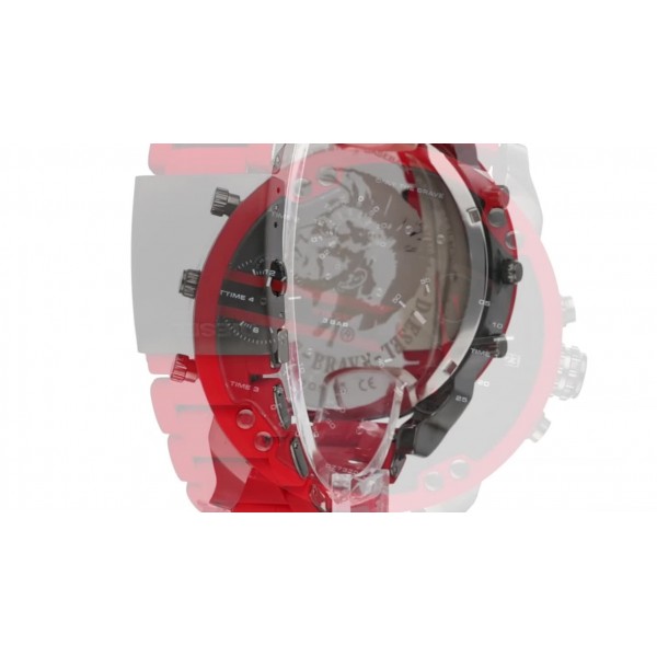 Diesel 남성용 Mr. Daddy 크로노그래프 57mm 케이스 크기 스테인리스 스틸 시계, Mr. Daddy