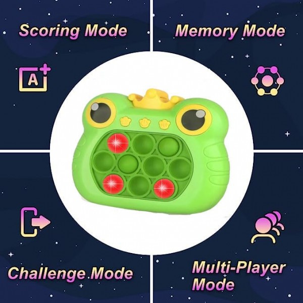 팝 패스트 푸시 게임 어린이를 위한 휴대용 게임 퍼즐 게임 3-12 생일 선물, 어린이 및 성인을 위한 감각적 안절부절 장난감(녹색)