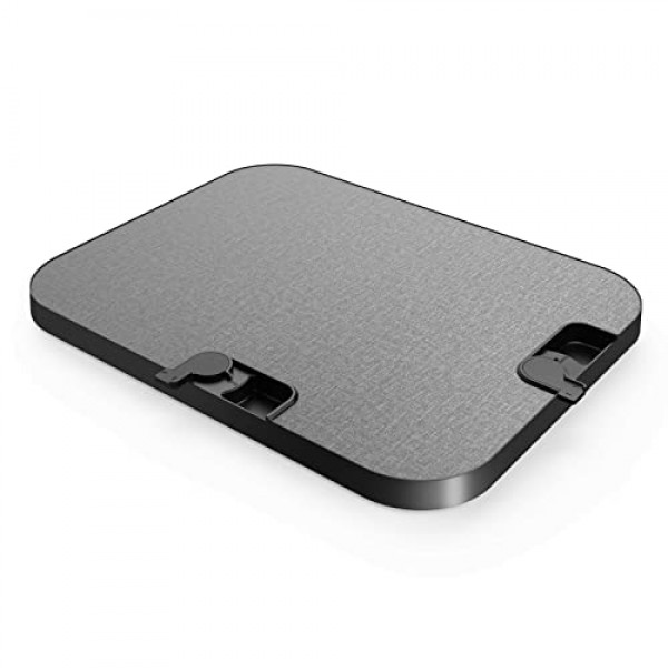 양방향 기기 롤링 트레이, 8개 바퀴 로드 110LBS 헤비듀티 스탠드 믹서 에어 프라이어 커피 메이커 및 블렌더용 추가 폭 슬라이딩 트레이 액세서리, 폭 16.9 x 깊이 12.8