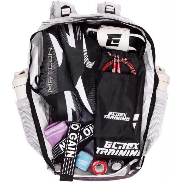 ELITRAINX V2 밀리터리 백팩 45L 방수 크로스 트레이닝 여행 스포츠 체육관 휴대용 옥스포드 900D by ELITEX TRAINING 그레이 블루 2.0