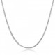 MATERIA by Matthias Wagner K132 여성용 스네이크 체인 목걸이 925 실버 3mm 42 45 50 60 cm