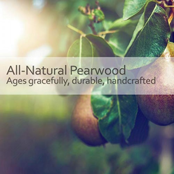 기름칠한 배나무 손잡이가 있는 Redecker 천연 돼지 강모 캐시미어 브러시, 10-3/8인치, 내구성, 부드럽고 철저한 청소를 위한 강모 2겹, 보관용 고리 걸이, 독일산