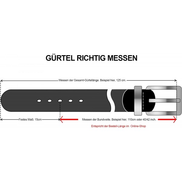 MUSTANG 벨트 남성 벨트 가죽 벨트 청바지 벨트 Baileys 8156 95 브라운