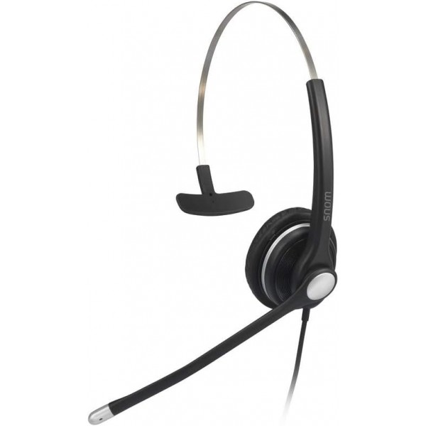 모든 Snom 데스크톱 전화기용 Snom A100M 헤드셋(300° 유연한 암, 패시브 마이크, 최적화된 스피커 설정 덕분에 뛰어난 광대역 사운드) 블랙, 00004341 A100M 모든 Snom 전화기