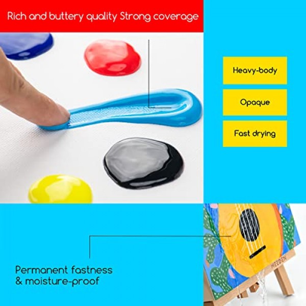 펌프 뚜껑이 있는 MEEDEN 프탈로 블루 아크릴 페인트, 1/2 갤런(2L /67.6 온스.) 헤비 바디 무독성 풍부한 안료 색상, 미술 수업, 벽화, 페인팅 파티 및 창의적인 DIY에 적합