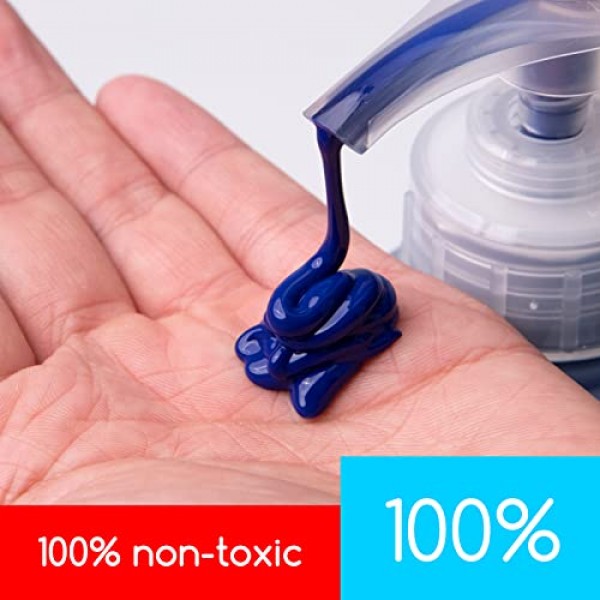 펌프 뚜껑이 있는 MEEDEN 프탈로 블루 아크릴 페인트, 1/2 갤런(2L /67.6 온스.) 헤비 바디 무독성 풍부한 안료 색상, 미술 수업, 벽화, 페인팅 파티 및 창의적인 DIY에 적합