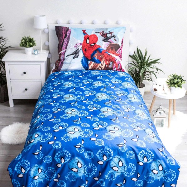 Jerry Fabrics Marvel Spiderman 05 이불 커버 세트 140 x 200 cm 및 베갯잇 1개 70 x 90 cm 폴리에스테르
