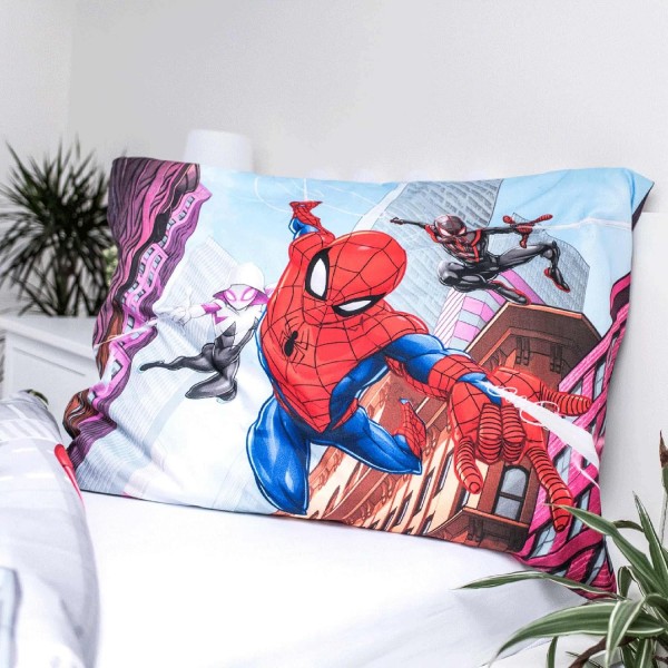 Jerry Fabrics Marvel Spiderman 05 이불 커버 세트 140 x 200 cm 및 베갯잇 1개 70 x 90 cm 폴리에스테르