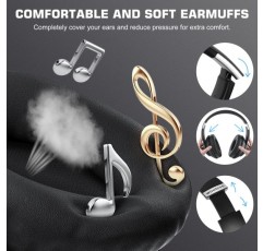 무선 헤드폰 오버이어 블루투스 헤드폰 6개의 EQ 모드가 있는 오버이어 무선 헤드폰 HiFi 스테레오 접이식 헤드셋(마이크 포함) 온라인 수업 사무실 PC 전화(검은색)