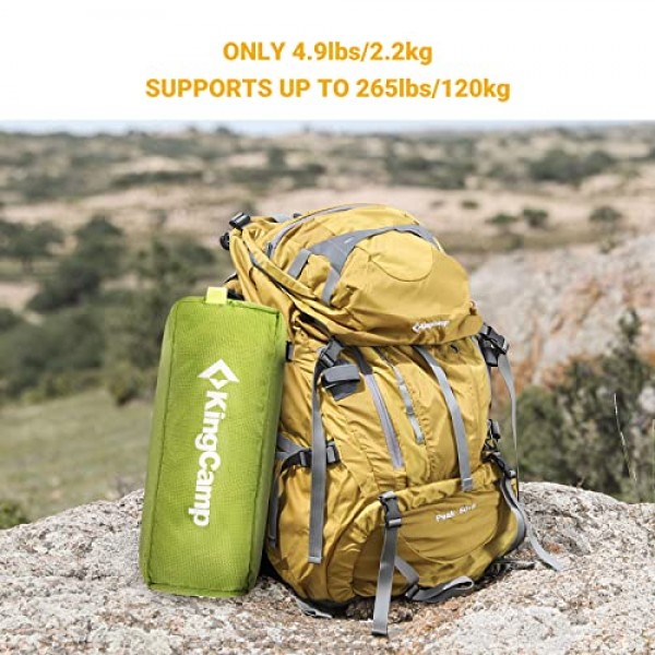 KingCamp 유아용 침대 초경량 슬리핑 유아용 침대 성인용 대형 접이식 캠핑 유아용 침대 성인용 엑스트라 와이드 슬리핑 유아용 침대 야외 활동을위한 휴대용 유아용 침