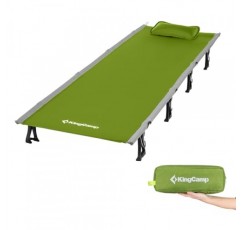 KingCamp 유아용 침대 초경량 슬리핑 유아용 침대 성인용 대형 접이식 캠핑 유아용 침대 성인용 엑스트라 와이드 슬리핑 유아용 침대 야외 활동을위한 휴대용 유아용 침