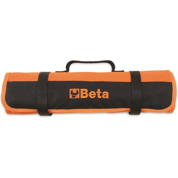 Beta - 55/B12N 운송 중 도구를 보호하기 위해 내구성이 뛰어난 폴리에스테르 롤업 케이스에 12개의 소형 헤드 크기 양단 스패너 세트, 000550164