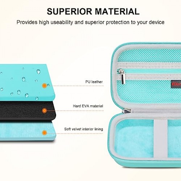 KODAK Printomatic 디지털 즉석 인쇄 카메라용 카메라 운반 케이스, 휴대용 Bluetooth 포토 프린터 보관 홀더 가방, Zink 인화지에 맞는 메시 가방, MicroSD 카드, USB 케이블, 녹색