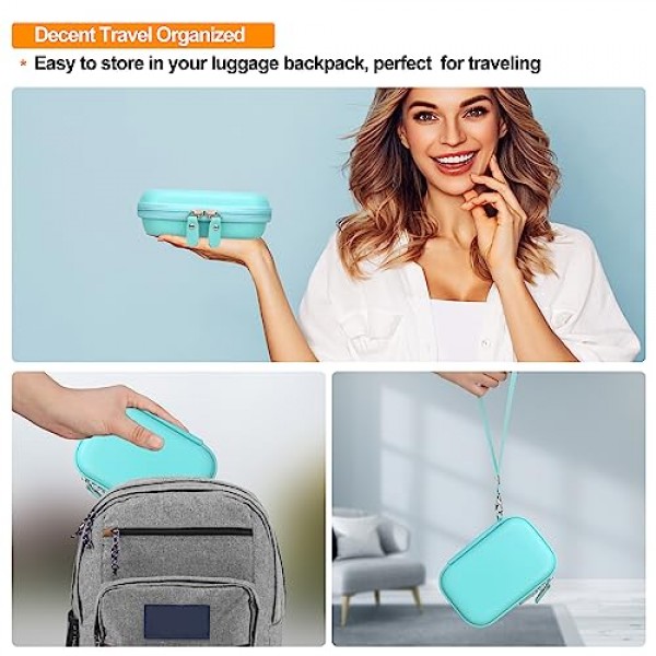 KODAK Printomatic 디지털 즉석 인쇄 카메라용 카메라 운반 케이스, 휴대용 Bluetooth 포토 프린터 보관 홀더 가방, Zink 인화지에 맞는 메시 가방, MicroSD 카드, USB 케이블, 녹색