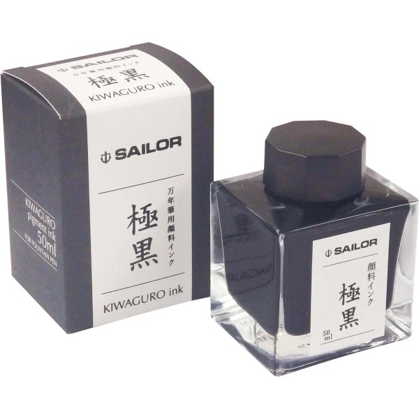 Sailor 만년필 안료 잉크 병 50ml 다크 블랙 13-2002-220 (2018 버전)