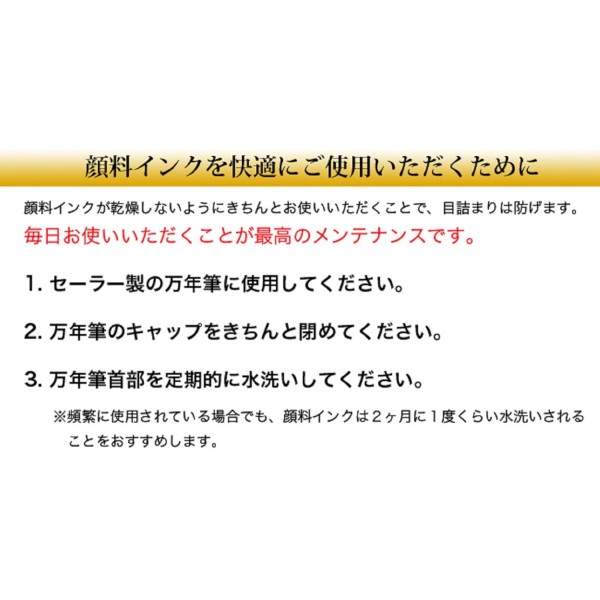 Sailor 만년필 안료 잉크 병 50ml 다크 블랙 13-2002-220 (2018 버전)