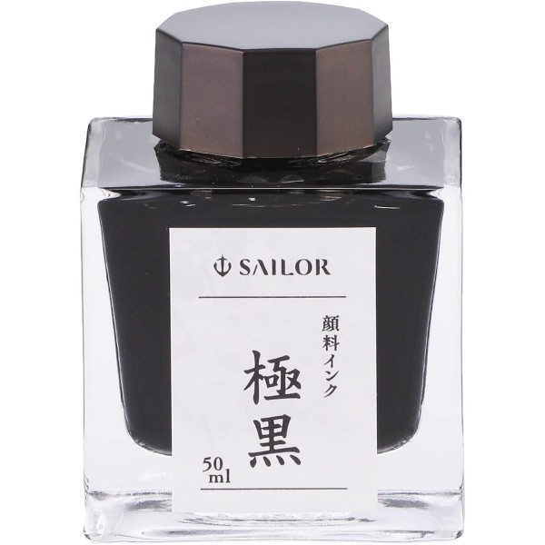Sailor 만년필 안료 잉크 병 50ml 다크 블랙 13-2002-220 (2018 버전)